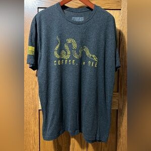 Charcoal T-Shirt with Gold Graphic